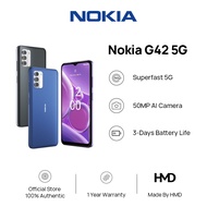 Nokia G42 5G Smartphone | So Grey | 4GB+128GB | Triple Camera | 5000mAh | 20W Fast Charging