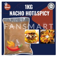 CHEESE POWDER Hot & Spicy/ NACHO CHEESE POWDER Hot & Spicy / SERBUK KEJU NACHOS  Pedas 1kg