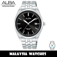 ALBA AS9S15X Quartz Black Dial Mineral Crystal Glass Stainless Steel Case & Strap Watch AS9S15 AS9S1