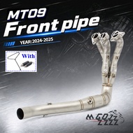For MT09 Tracer MT-09 900 FZ09 GT XSR900 2024 2025 51mm Motorcycle Exhaust Slip-On System Front Pipe