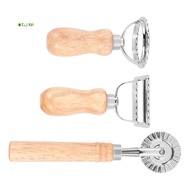 3Piece Ravioli Pasta Cutter Set, Ravioli Stamp Maker with Wooden Handle Ravioli Cutter Ravioli Maker