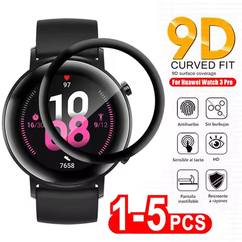 Soft Glass For Huawei Watch GT 3 Pro 42mm 43mm 46mm Runner Fit 2 ES Screen Protector for Honor Watch