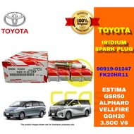 Toyota Iridium Spark Plug - Estima GSR50 Alphard Vellfire GGH20 3.5cc V6 - FK20HR-11 / FK20HR11 / 90