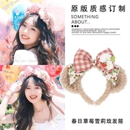 Cartoon Bowknot Berry Shellie Rose Headband Park Equipment Hair Accessories Bow Hairpin Headband Hea