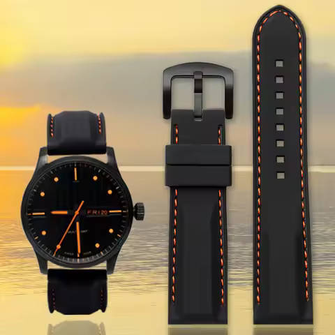 Watch Strap Men 'S Silicone Watchband for Citizen Seiko Fossil Mido Tianwang DIESEL Universal Rubber