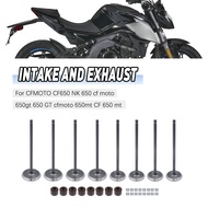Motorcyce Parts Intake Exhaust Valve Stem kit Inlet outlet valve kit For CFMOTO CF650 NK 650 cf moto