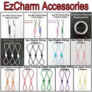 🇸🇬 Ez-link Charm RFID Tag Replacement Accessories Elastic String Spring Coil Strap Key Ring