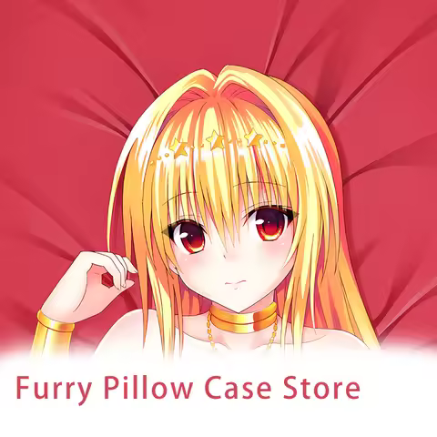 Dakimakura Cover Anime To Love Ru Konjiki No Yami Double-Sided Print Pillowcase Life-Size Body Pillo