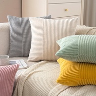 Sofa Cushion Cover 45x45cm Corduroy Suede Striped Cushion Aesthetic Cushion Seat Cushion Covers