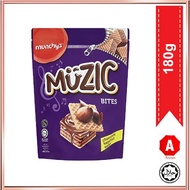 MUZIC BITES CHOCOLATE HAZELNUT WAFER 180G ASEAN.OS
