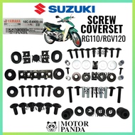 ✯SUZUKI RG SPORT RG110 RG 110 RGV BODY COVER SCREW SKRU SKREW CAVER SET COMPLETE FULL COVERSET 100 GOOD QUALITY ASSURED☀