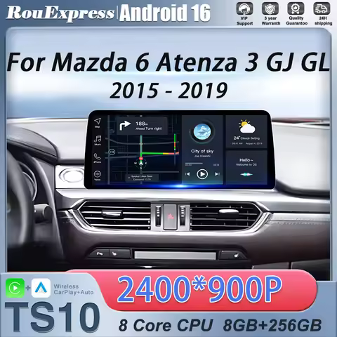 Android For Mazda 6 Atenza 3 GJ GL 2015 2016 2017 2018 2019 Head Unit Radio Autoradio Samochodowe GP