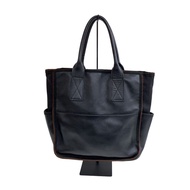 Agnes b Voyage Tote Bag Purse leather BLK Direct from Japan Secondhand