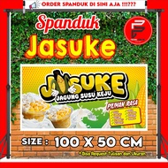Spanduk JASUKE terbaru paling keren ukuran 100 x 50 cm / banner Jasuke bisa cod