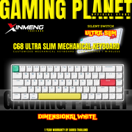 XINMENG C68 Ultra-slim Wireless Mechanical keyboard คีย์บอร์ดไร้สาย low profile สวิตซ์เงียบ
