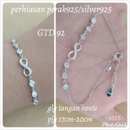 BRACELET GTD 92 GTD 93 GTD 96 WHITE SILVER 925 FUS