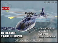 Máy Bay Trực Thăng C187 PRO Scale EC135 4CH 6 Axis Gyroscope 2.4G RC Helicopter RTF