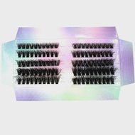 HBZGTLAD 10Rows Fluffy Thick Lashes Clusters 10-18mm Mix Wispy Individual Lashes Extensions Clusters