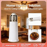 E27 E26 Ceramic Socket Converter Flexible Gooseneck Lamp Holder Adjustable