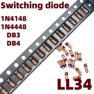 100PCS LL34 SMD Diode 1N4148 1N4448 1N4150 1N4151 DB3 DB4 1N60 BAS32 BAV103 Switching Diode & Diac T