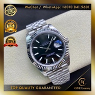 🔥SWISS TOP QUALITY🔥  DATEJUST 41MM BLACK DIAL JUBILEE BRACELET - MEN WATCH SWISS  LUXURY JAM TANGAN