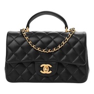 Chanel mini flap bag with top handle cf classic flap