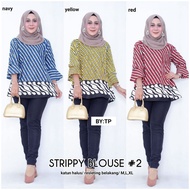 Strippy blouse #2/batik/blouse batik/atasan batik wanita/batik modern