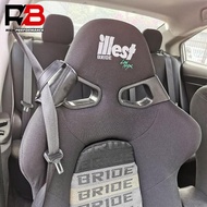 1pcs Racing Bucket Seat Belt Guide Holder Protector Genuine Leather for BRIDE RECARO SPARCO TAKATA