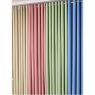 Blackout 80-90% Plain Curtain / Kain Langsir Tebal 60" Curtain harga untuk 1meter ( Kain sahaja )