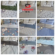 100% Cotton Cadar Patchwork Queen 7 in 1 / patchwork bedding sets / bedsheet/ Quilt set Ready stock 