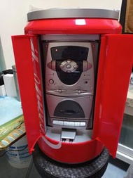 全新絶版C302 Coca Cola 微型CD 音響機( Casette/radio/CD/VCD player &amp; remote),唯獨CD  player 失靈