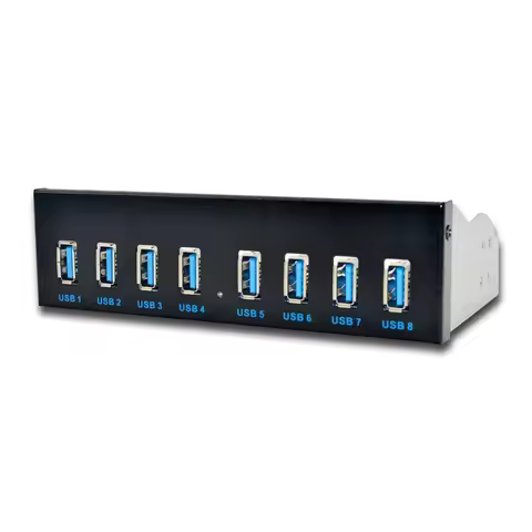 8 Port USB Hub USB3 5.25 USB 3.0 Front Panel Splitters USB 3.0 Hub for PC USB-HUB Multiple USB3.0 HU