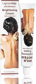 OMIC Lighten-Up Lactic Acid Cream - 1.7 Fl oz / 50 ml - Skin Brightening Cream, AHA Cream, Helps Eve