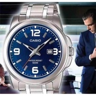 ST200/CASIO STANDARD นาฬิกาผู้ชายสายสแตนเลสหน้าปัดสีดำรุ่น MTP-1314D-1AV-100% รับประกันของแท้ 1 ปี