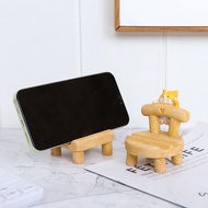 If creative stool phone holder resin crafts Cartoon Cat holder Support Shelf Desktop Ornaments creat