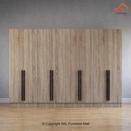 ACCA 8X6FT_4X2 DOORS WARDROBE WITH SHELF / almari baju /kabinet baju / almari baju budak