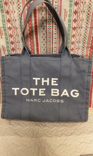 Marc Jacobs Denim Tote  Canvas  bag 牛仔布 MJ 超大容量 旅行 travel THE TOTE BAG