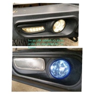 4x4 Front bull bar fiberglass casing cover, signal lamp & fog lamp Macro, MCC Piak Jungle bumper bes
