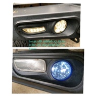 4x4 Front bull bar fiberglass casing cover, signal lamp & fog lamp for Macro bull bar bumper besi la