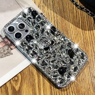 เคสป้องกันลาย Bling Diamond หรูหรา สำหรับ iPhone 15 Pro Max, iPhone 15 Pro, iPhone 15 Plus, iPhone 1