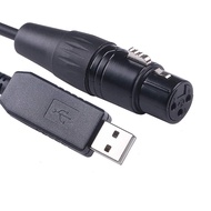 USB RS485 Control DMX512 DMX400 DIY Serial Converter Stage Light Controller Equipment Cable, 1.8M