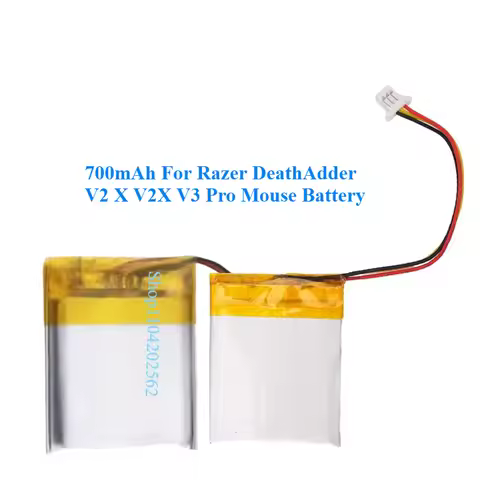 700mAh For Razer DeathAdder V2 X V2X V3 Pro Mouse Battery