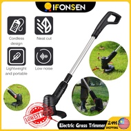 Small Household Electric Lawn Mower Cordless Lawn MowerMesin Rumput Wireless Lawn Mower Bateri Saw Rechargeable Multifunctional Lawn Mower Trimmer Scissor Kit Garden Tool Replacement Blade