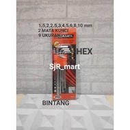 L-KEY SET L-BOLT KEY SET GOOD STAR L-KEY L-KEY HEX STAR KEY/ HEX KEY SET