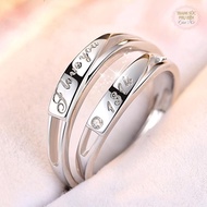 [HCM]Nhẫn đôi nam nữ "I love you" và "1314" S925 NC02