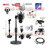BM-8000 Condenser Mic Package Recording Poscast Stand Mic Shock Mount by Blezzy store