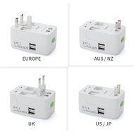 (SG SELLER)Universal Travel Adapter with 2 USB Port
