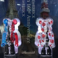 Medicom Toy 2017 Tokyo Tower bearbrick France Eiffel Tower 100% bearbrick be@rbrick set of 2 東京鐵塔 艾菲