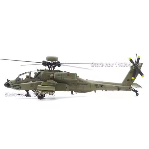 RC ERA C170 AH-64 Apache 6CH Brushless Auto Stabilized RC Helicopter with 2 Camouflage Pilot Figures