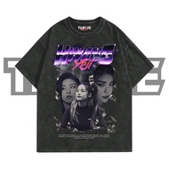 HWANG YEJI Oversize T-Shirt Wash Black | Aesthetic T-shirts | Men's Tops Wanita | Unisex Men's and W